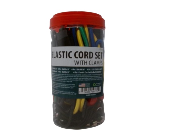 Elastic Cord Set w/Clamps 30pcs.