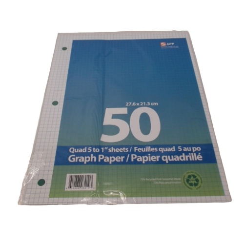 Graph Paper 27.6cm x 21.3cm 50pk.