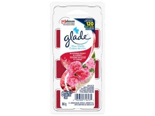GLADE WAX MELTS BLOOMING PEONY & CHERRY 6 pack