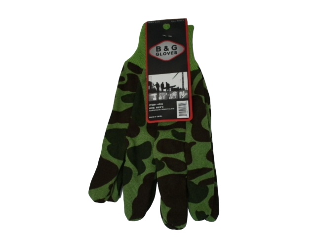 Gloves Men\'s Camo Jersey B & G Gloves