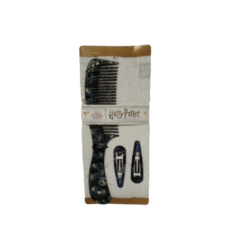 Comb & Snap Clips Set 3pc. Harry Potter