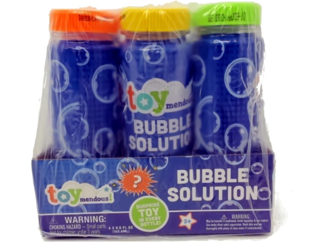 Bubbles 5.5fl. oz. 6pk. Toymendous (Or b/u $0.69ea)(ENDCAP)