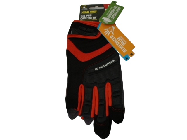 Carpenters Gloves Gel Pro Large Touchscreen Firm Grip