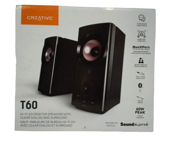 Hi-fi 2.0 Desktop Speakers 60w Creative (refurbished)