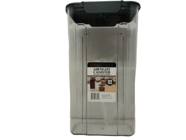 Airtight Container w/Scoop 3.9qt. Plastic Farberware