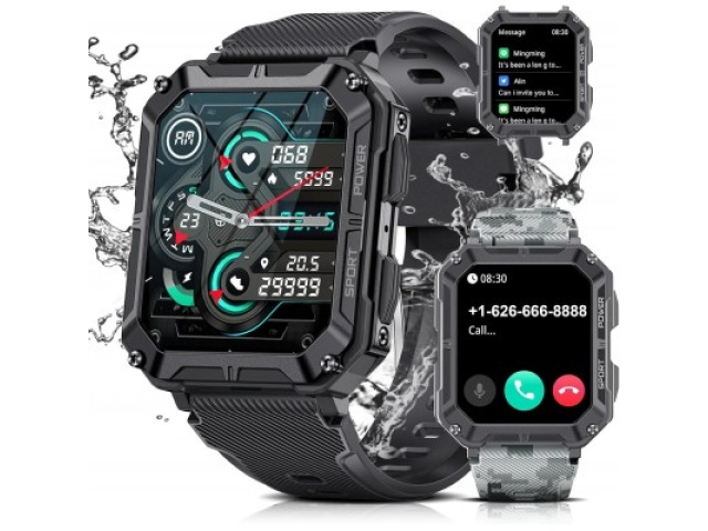 C20 PRO 1.83 inch TFT Sports Tracker Heart Rate Blood Pressure Smart Watch
