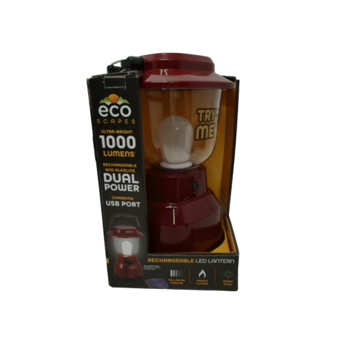 Rechargeable LED Lantern Dual Power 1000 Lumens Eco Scapes