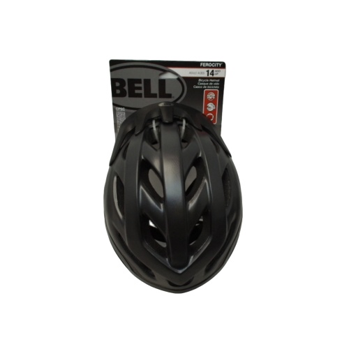 Bicycle Helmet Adult Ferocity Black Adjustable Bell