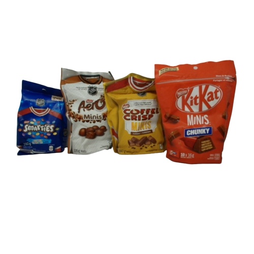 Nestle Bagged Chocolate Assorted (in Display) each sold individually