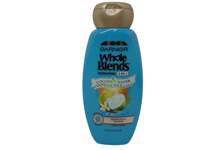 Shampoo Coconut Water & Vanilla Milk 370ml 2 In 1 Garnier Whole Blends