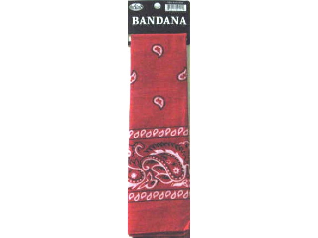 Bandana Printd Red 21X21 inches