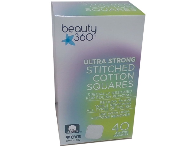 Cotton Squares 40pk. Ultra Strong Stitched Beauty 360