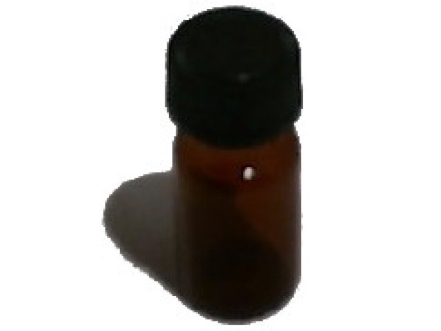 Bottle Glass Amber 4mL w/Cap Or 12/$2.99