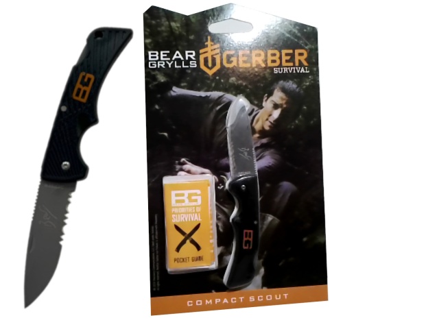 Survival Knife 6 Compact Scout Gerber Bear Grylls\
