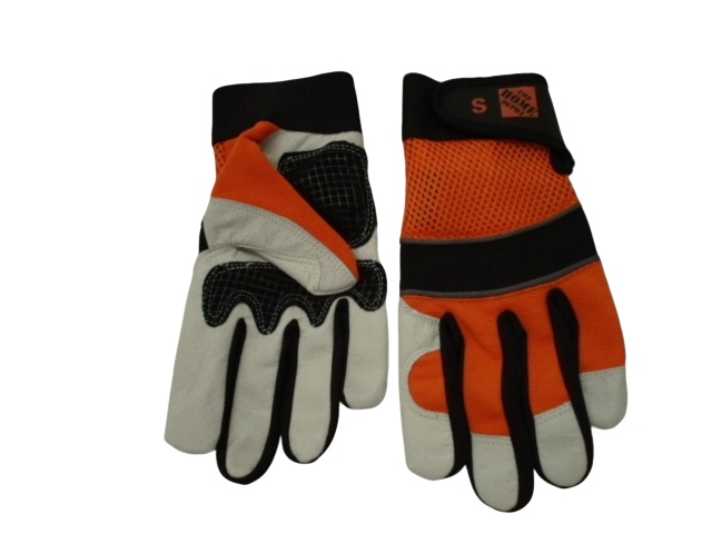 Mechanics Gloves Small Split Leather Mesh Home Depot
