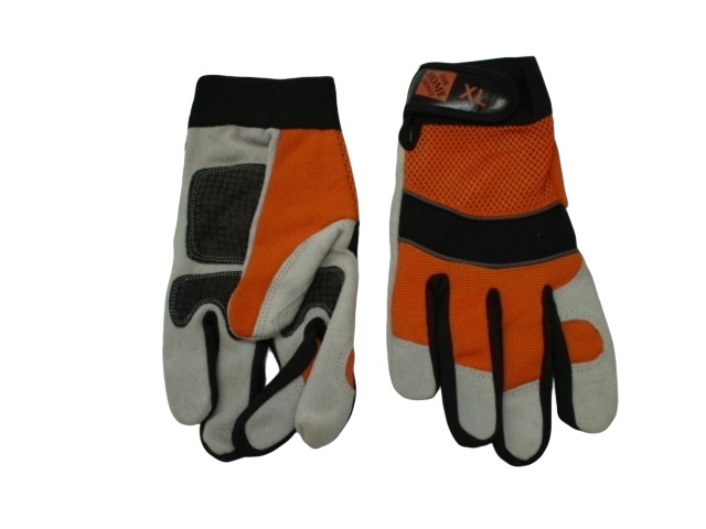 Mechanics Gloves XL Split Leather Mesh Home Depot