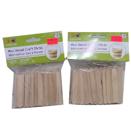 Craftwood Mini Craft Sticks 120pk. Natural