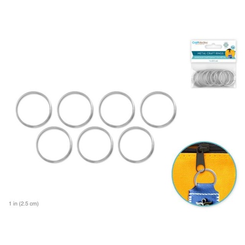 Metal Rings: 1  7pc  Silver Galvanized