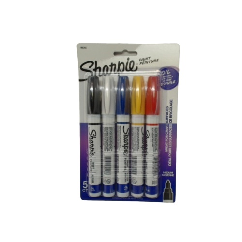 Paint Markers 5pk. Medium Tip Ass't Colours Sharpie