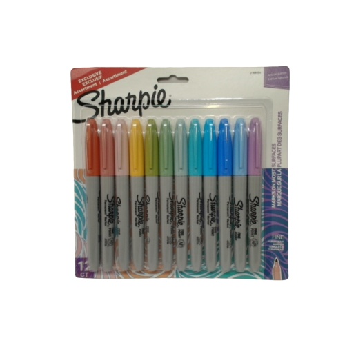 Permanent Marker 12pk. Ass't Colours Fine Sharpie