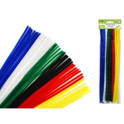 Pipe cleaners 6mmx30cm 40 pack multi mix