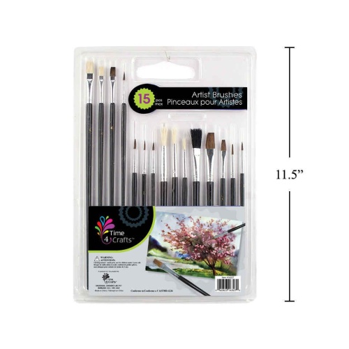 Time 4 Crafts 15-pc Artist Brushes