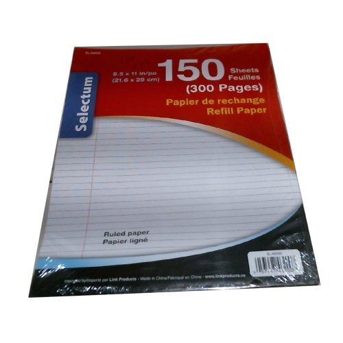 150 Sheet Ruled Refill Paper