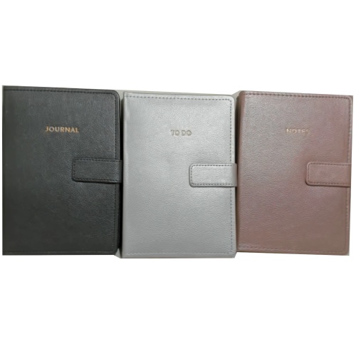 Journal Leatherette 256pgs. Lined Assorted Colours