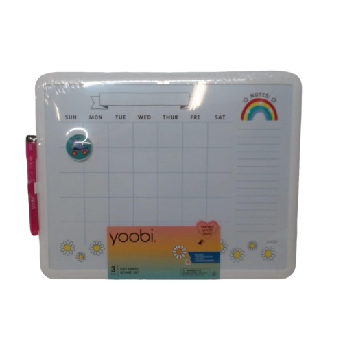 Dry Erase Board Set 3pc. Daisies Yoobi