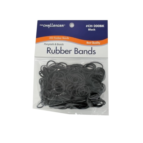 Rubber Bands Black 300pk.