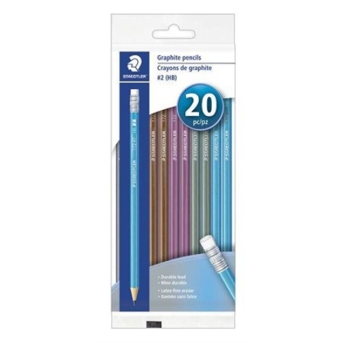 STAEDTLER 20PK METALLIC HB PENCILS