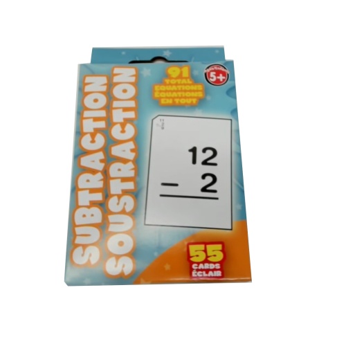 Flash Cards Subtraction 55pk.