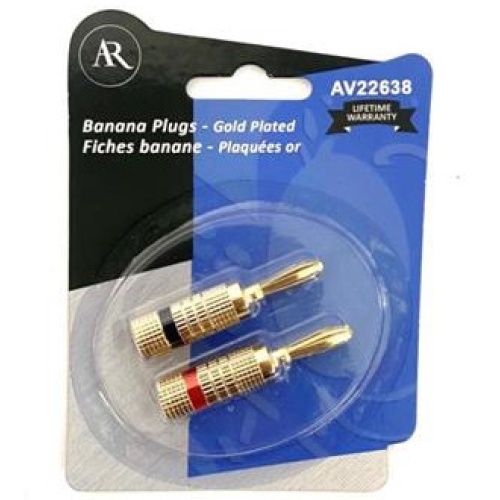 Banana Plug 2 Pack Gold