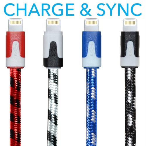 Cable - USB Lightning™ 10ft Flat Braided