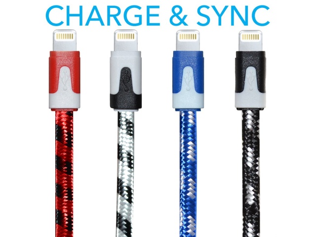 Cable - USB Lightning™ 10ft Flat Braided