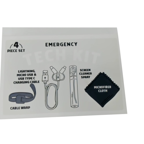 Emergency Tech Kit Charging Cables Etc.