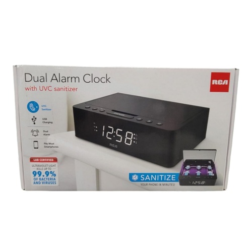 Alarm Clock w/ UV Sanitizer RCA