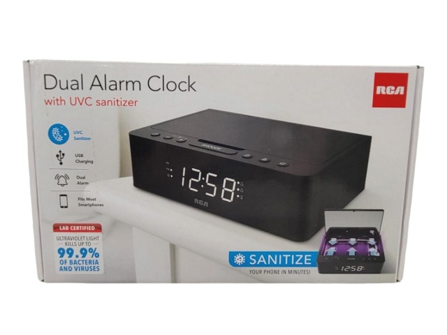 Alarm Clock w/ UV Sanitizer RCA