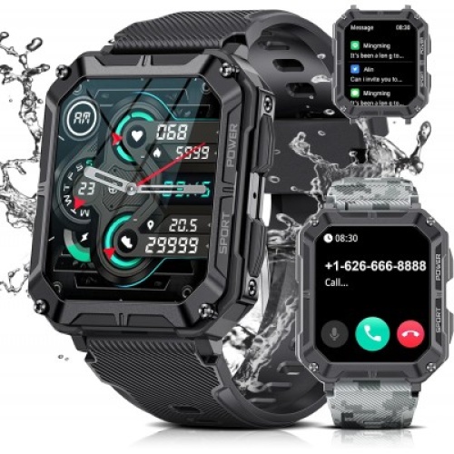 C20 PRO 1.83 inch TFT Sports Tracker Heart Rate Blood Pressure Smart Watch