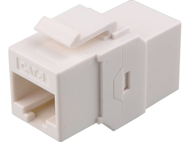 Keystone CAT6 Coupler Style White