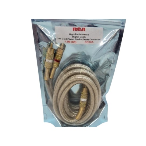 RCA Cable 6ft Stereo Digital Audio