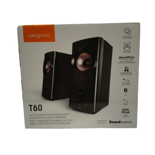 Desktop Speakers Hi-fi 2.0 T60 Creative (Refurbished)