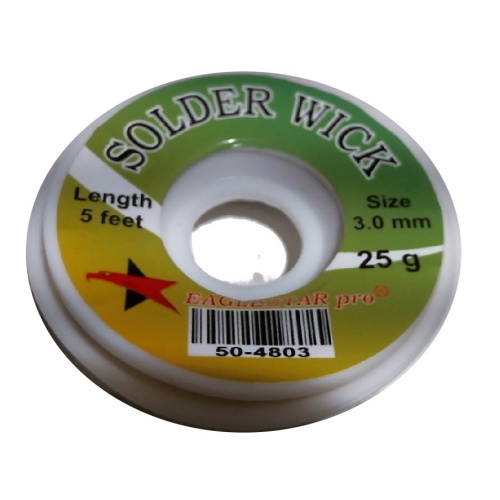 Solder wick 3 mm 5 foot 25g