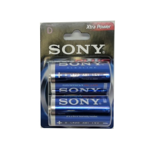 Battery Alkaline D 2pk. Sony Stamina Plus