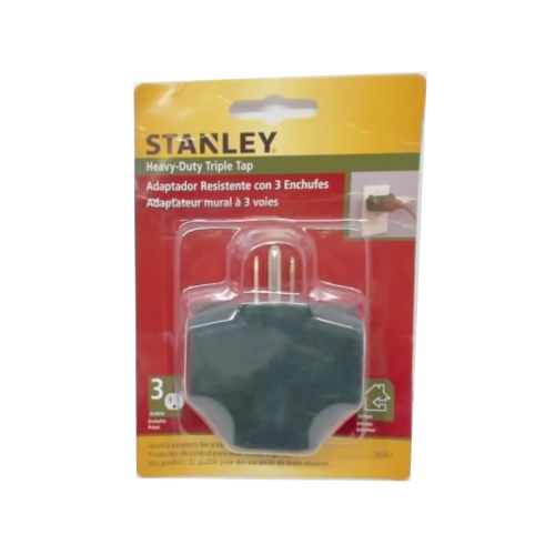 Triple Tap Heavy Duty 3 Outlets Indoor Green Stanley