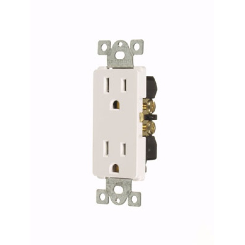 Receptacle Decora 15A White