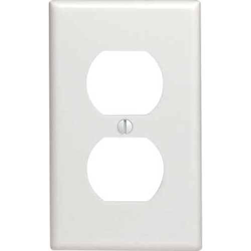 Wallplate receptacle 1 gang ivory