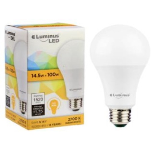 LUMINUS LED 14.5W A19 2700K