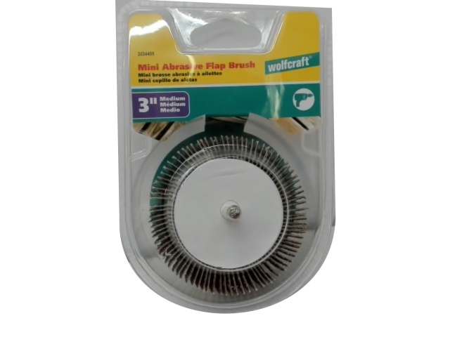 Abrasive Flap Brush 3 Medium Wolfcraft\