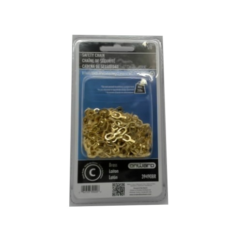 Brass Safety Chain 8ft. 35lb. Max Onward